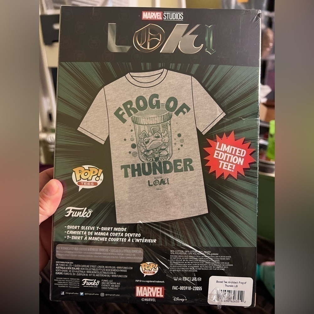 FUNKO Pop Marvel Limited Edition Loki Frog of Thunder LG NWT - Picture 3 of 3